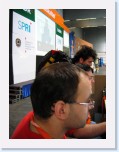 Mikel concentrado en el Demoshow de  bits