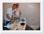 Crownvarela y amigos. Preparando los mandos para el taller